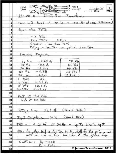 Original-Deane-Jensen-Datasheet