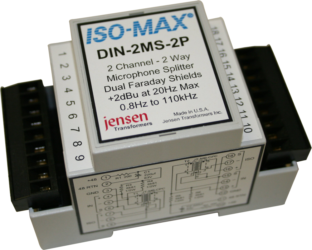 DIN-2MS-2P | Jensen Transformers